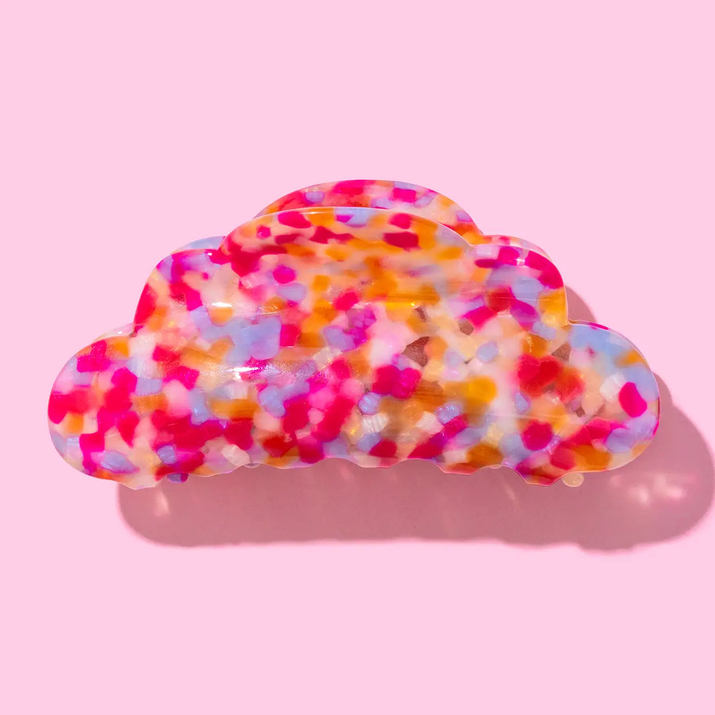 Claw Hair Clip - Large - Colorful Scallop