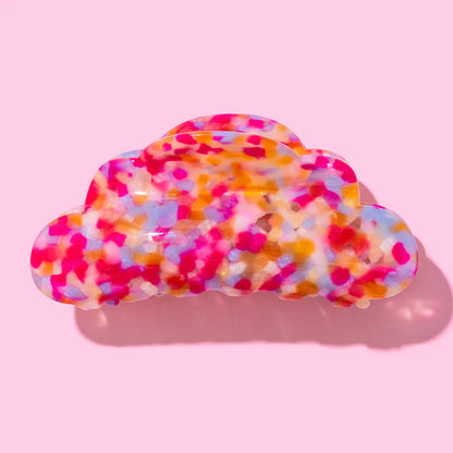 Claw Hair Clip - Large - Colorful Scallop