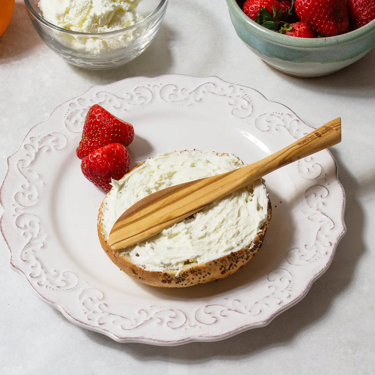 Rock & Branch® Olive Wood Spreader Knife