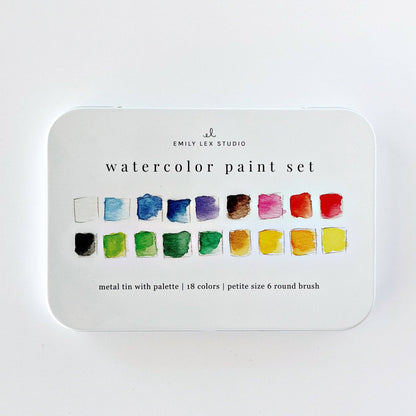 Watercolor Paint Set with Brush