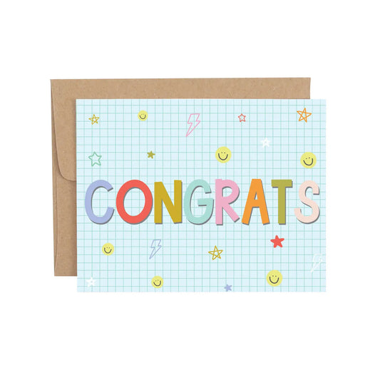 Congrats Grid Greeting Card