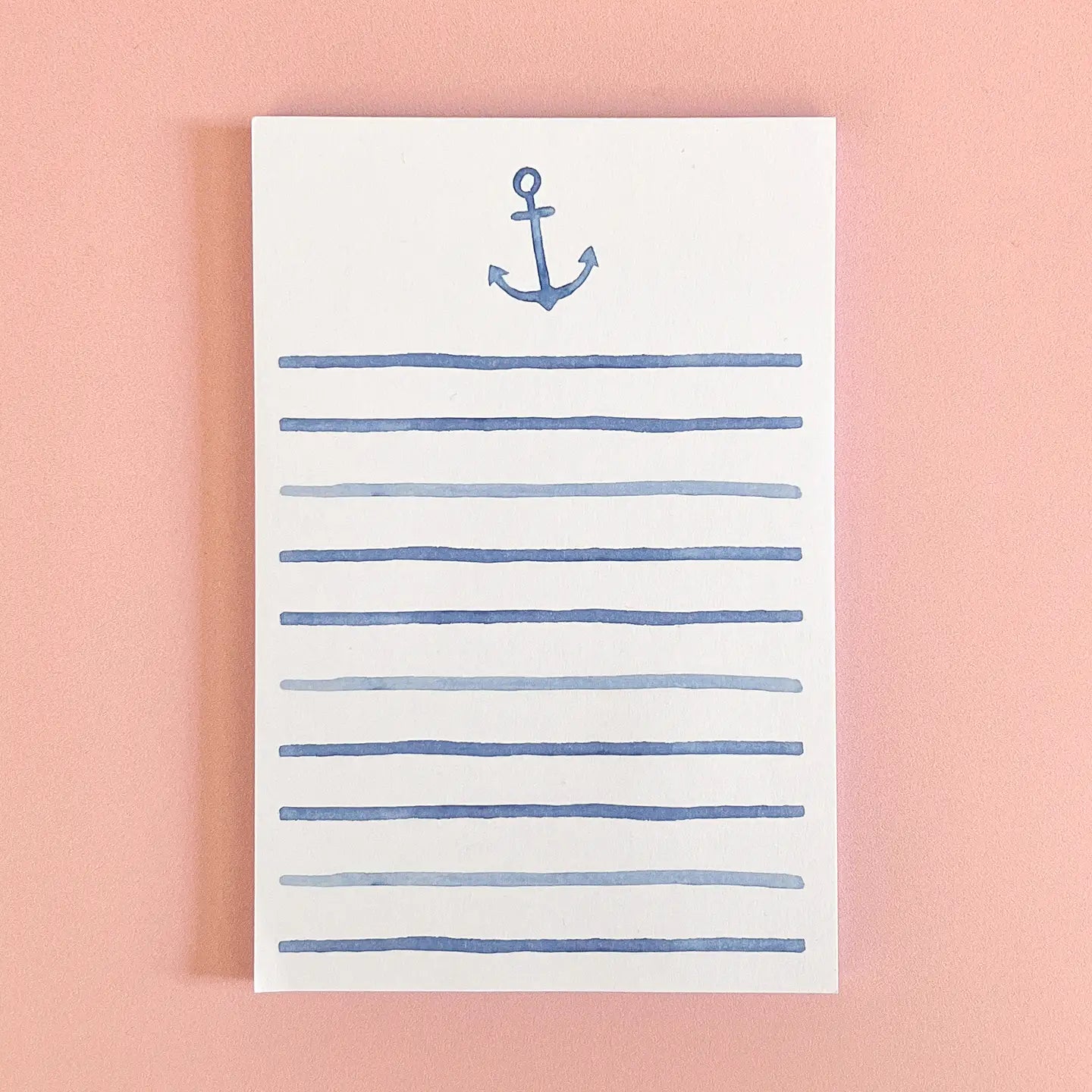 Watercolor Anchor Notepad | Coastal Watercolor Notepad