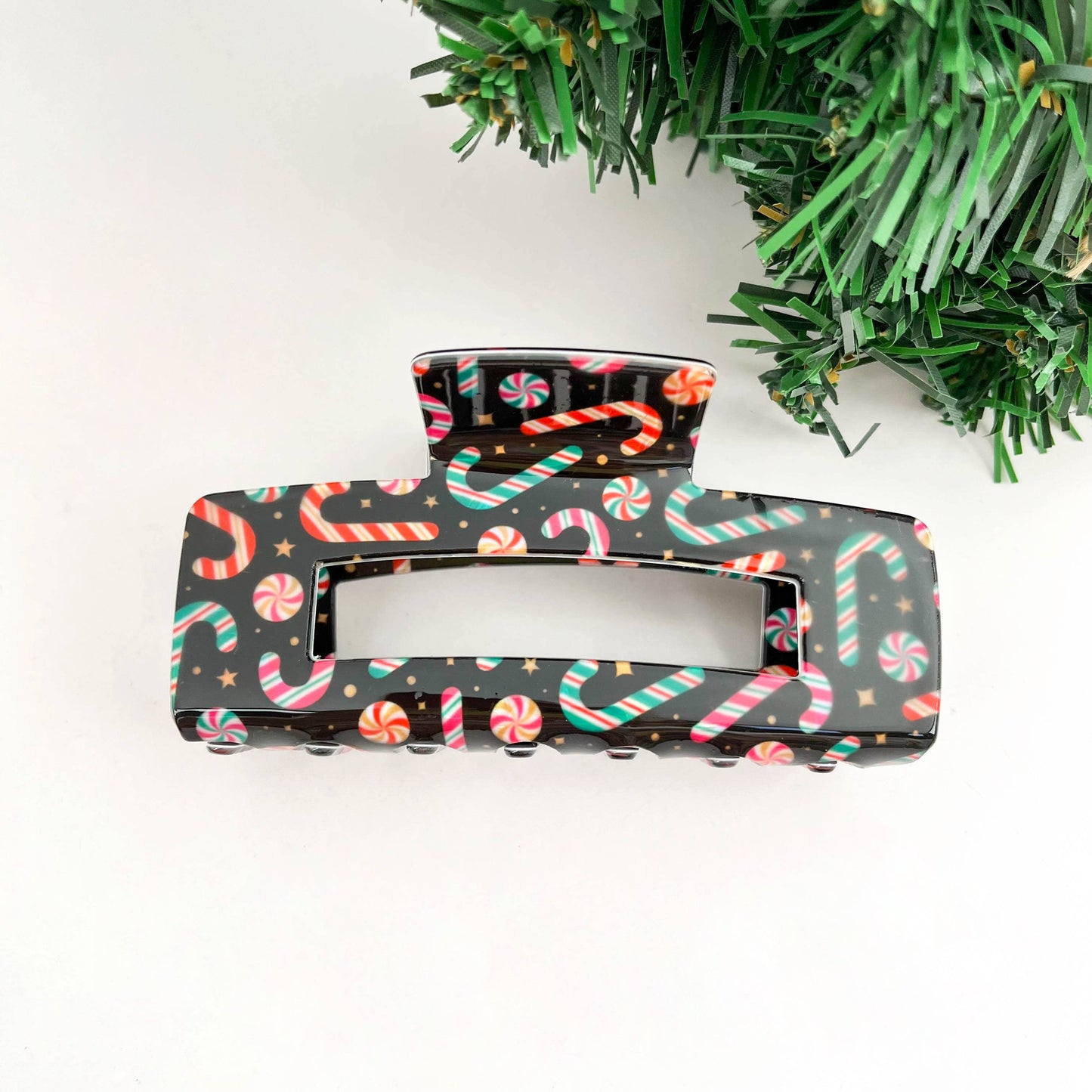 Christmas Series Rectangular Hair Claw Clips