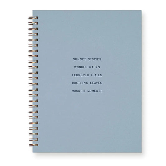 Sunset Stories Journal in Sky Blue : Lined Notebook