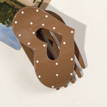 Simple Polka Dots Hair Claw Clip MK2PPM6W6HCP540