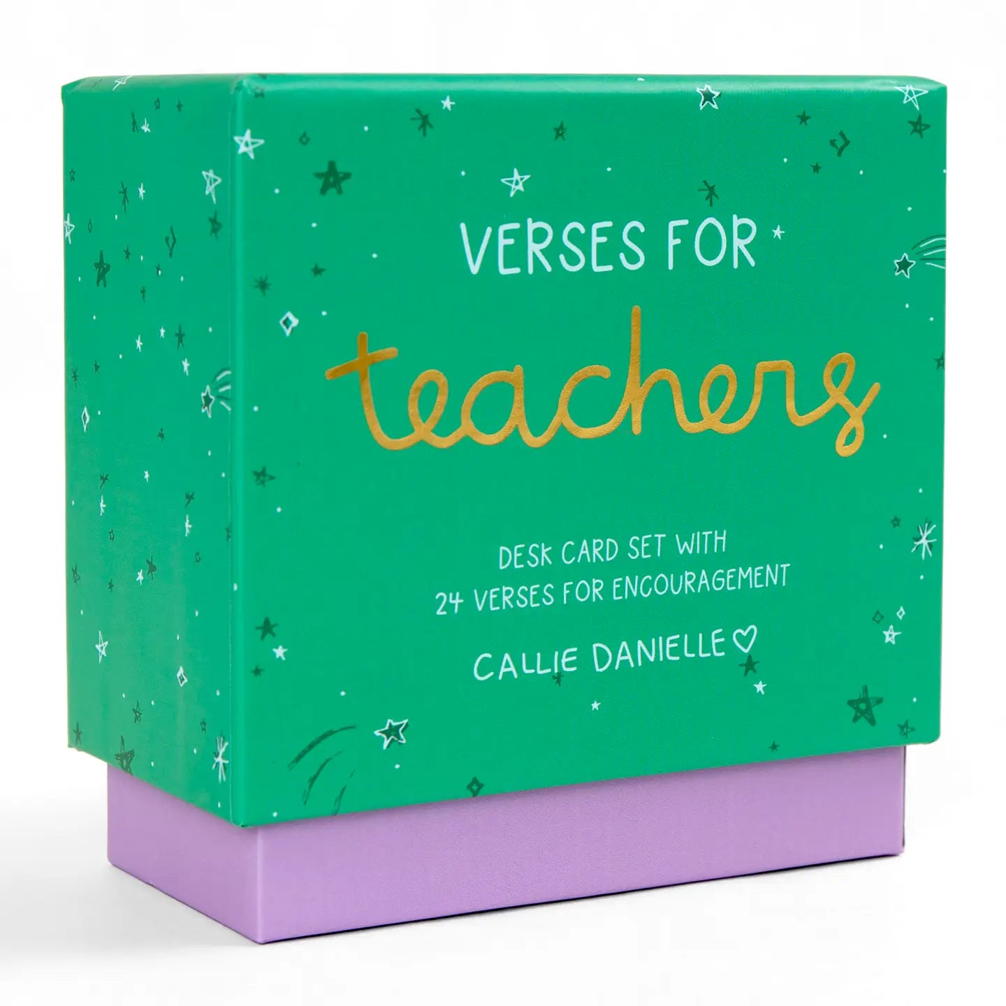 Verses For Teachers – Bible Verse Card Set + Display Stand