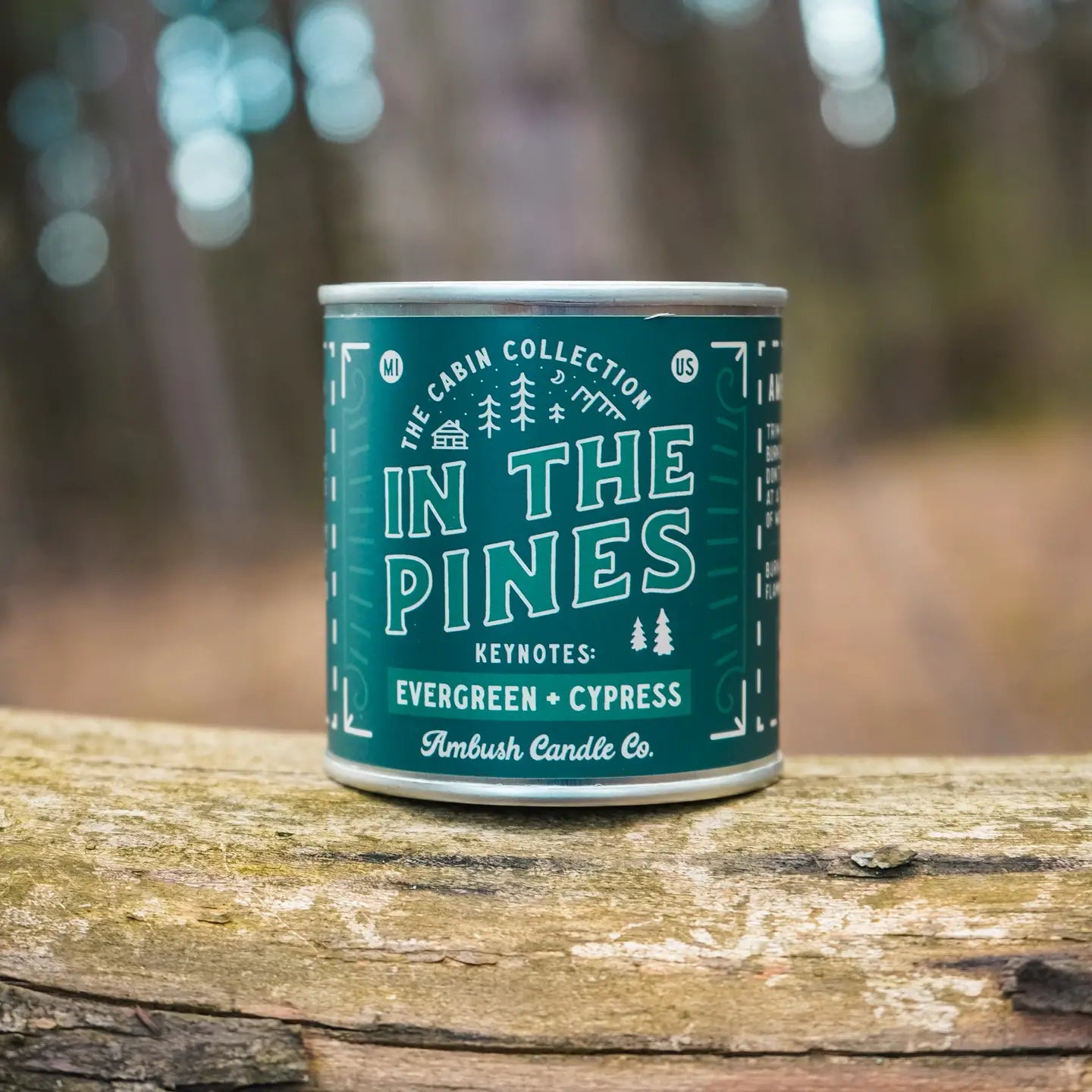In the Pines | Evergreen + Cypress 8oz Soy Candle