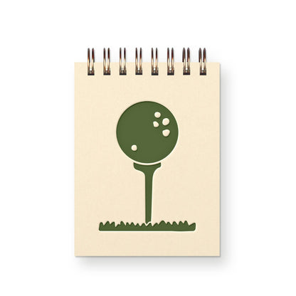 Golf Ball and Tee Mini Jotter Notebook