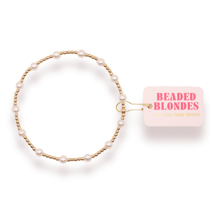 June Pearl Bracelet in Gold