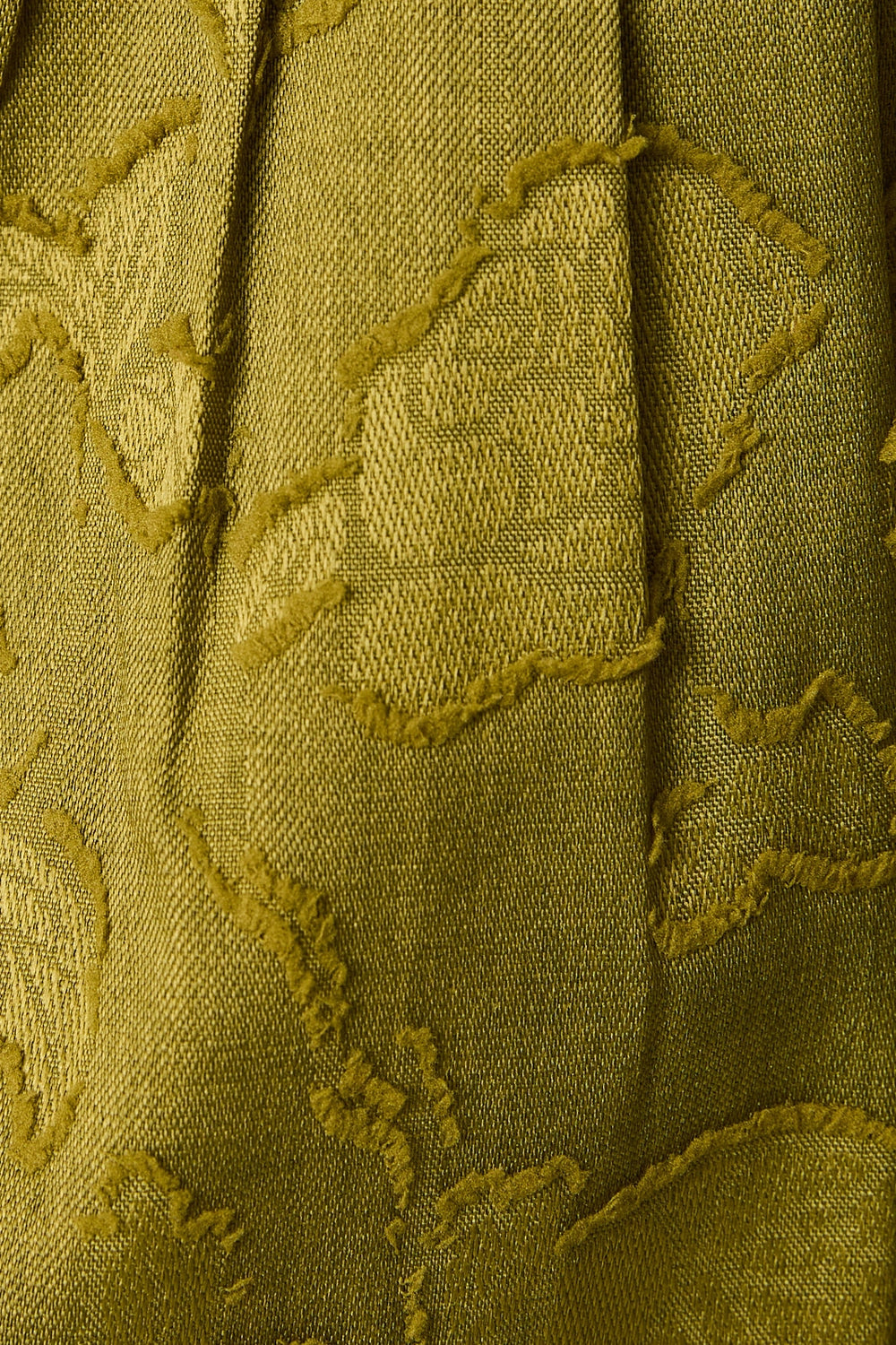 Sleeveless Tiered Jacquard Woven Green Tank Top