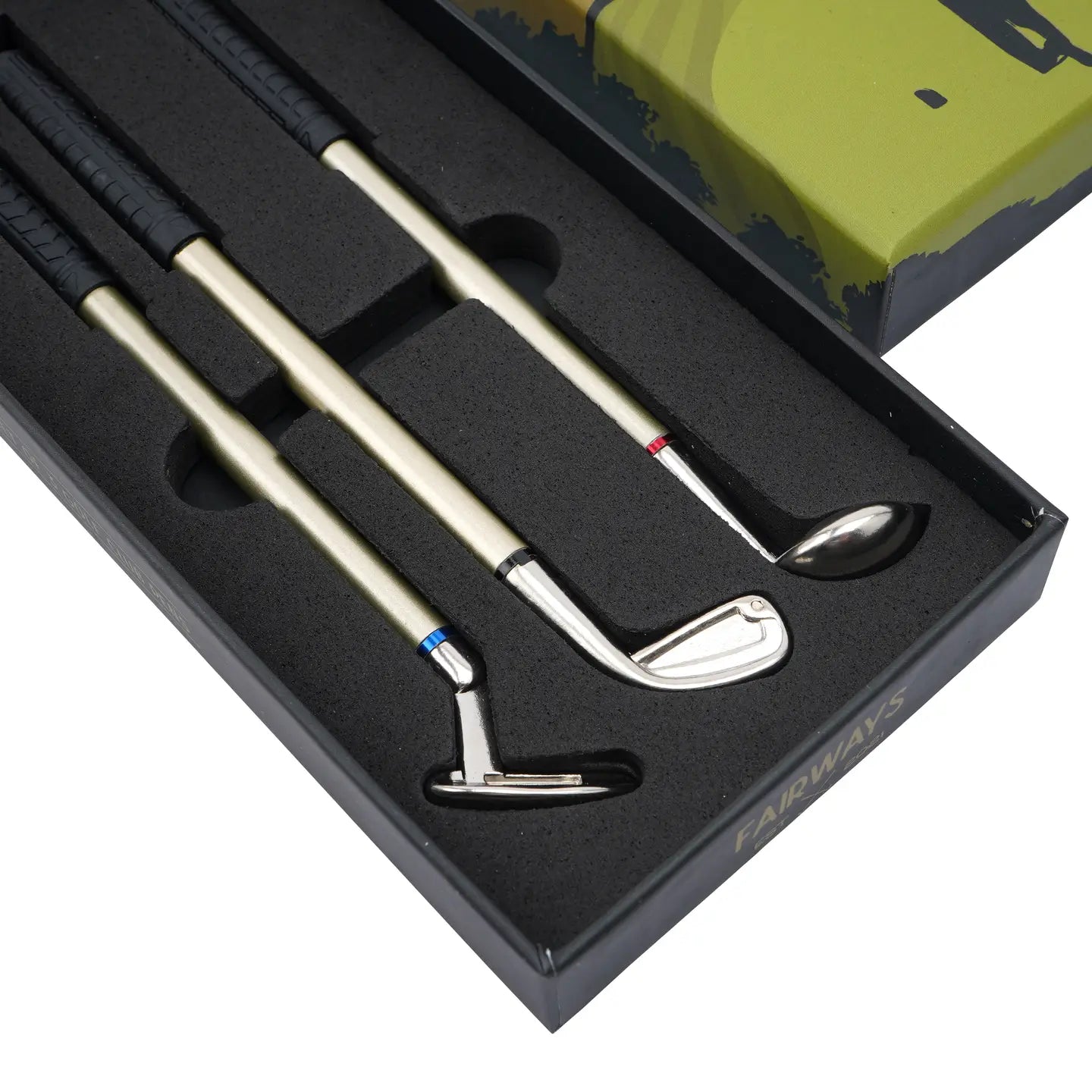 Fairways Golfing Goods Set of 3 Golf Club Pens