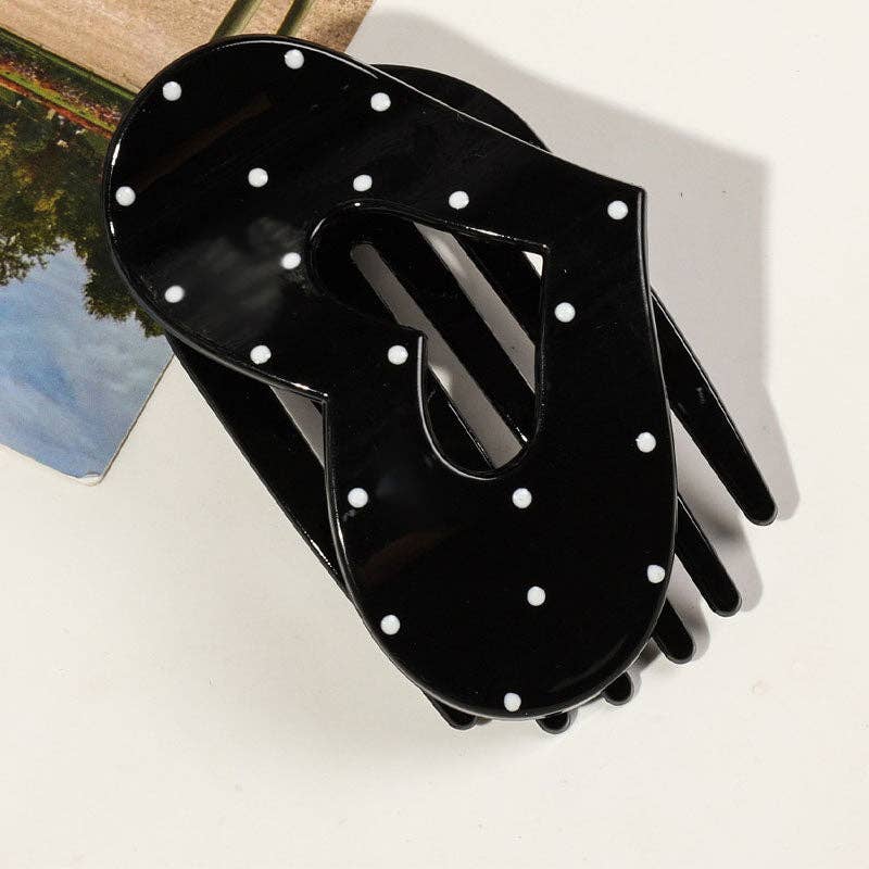 Simple Polka Dots Hair Claw Clip MK2PPM6W6HCP540