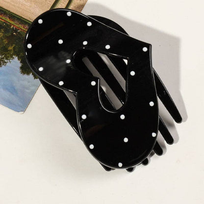 Simple Polka Dots Hair Claw Clip MK2PPM6W6HCP540