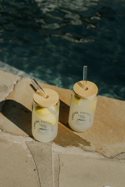 Lakeside Coffee Club Glass