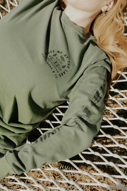 Lake Icon Long Sleeve Shirt