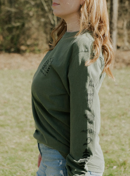 Lake Icon Long Sleeve Shirt