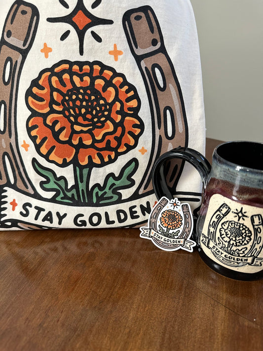 Stay Golden Sticker
