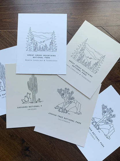 National Park Minimalist Print