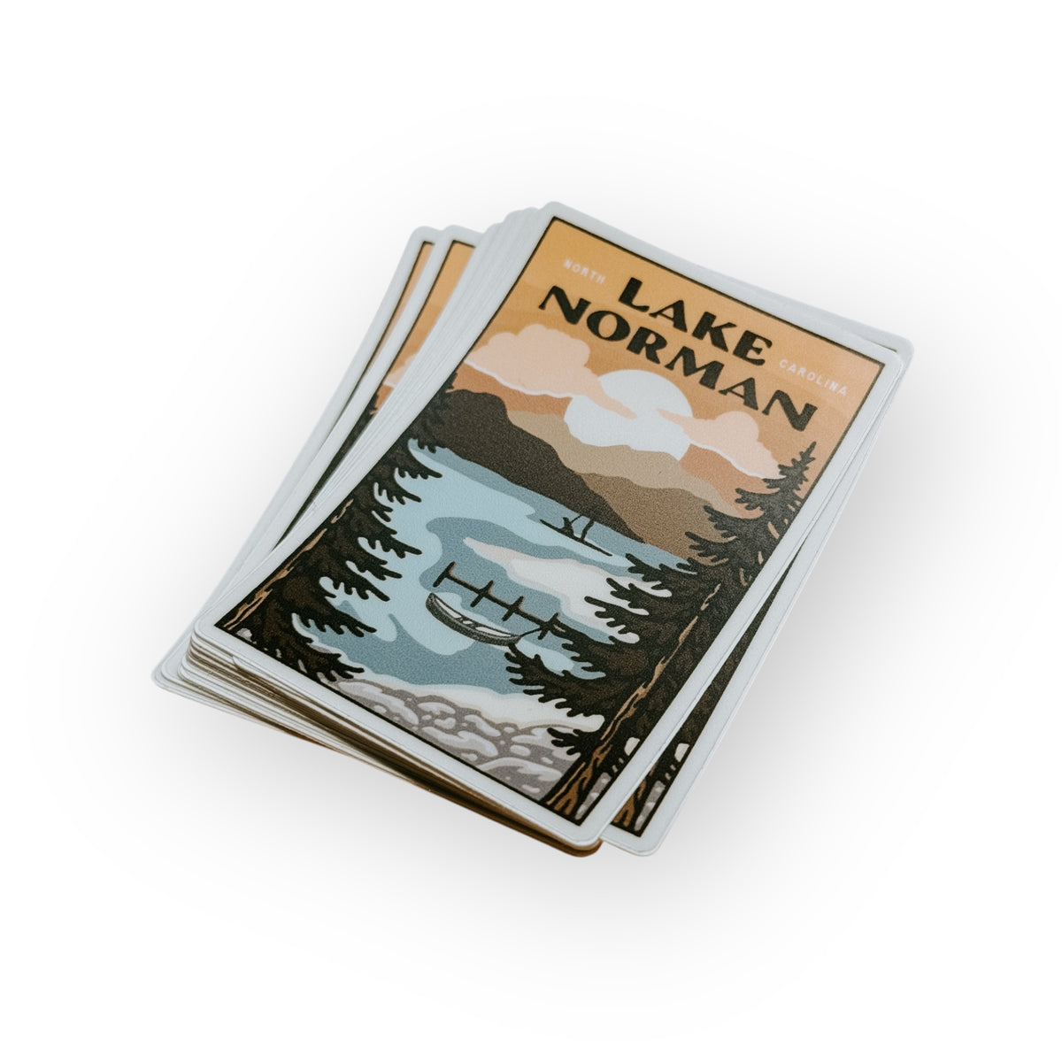 Lake Norman Handdrawn Sticker
