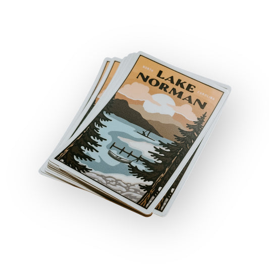 Lake Norman Handdrawn Sticker
