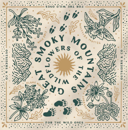 Wildflowers of the Smoky Mountains Bandana