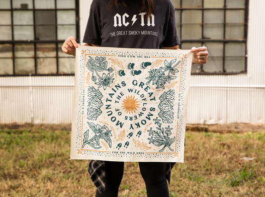 Wildflowers of the Smoky Mountains Bandana