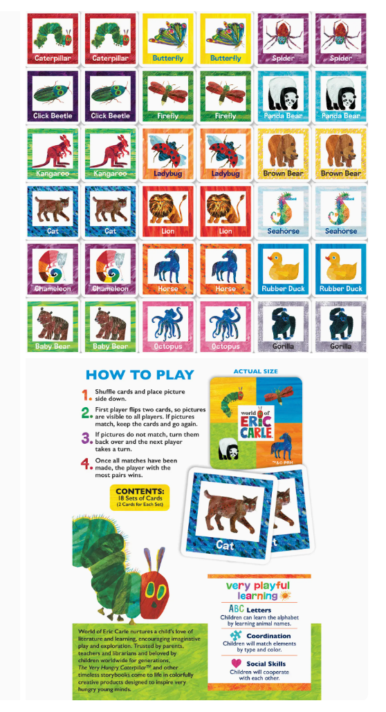 The World of Eric Carle Matching Game