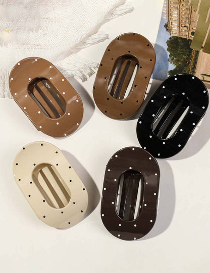 Simple Polka Dots Hair Claw Clip MK2PPM6W6HCP540