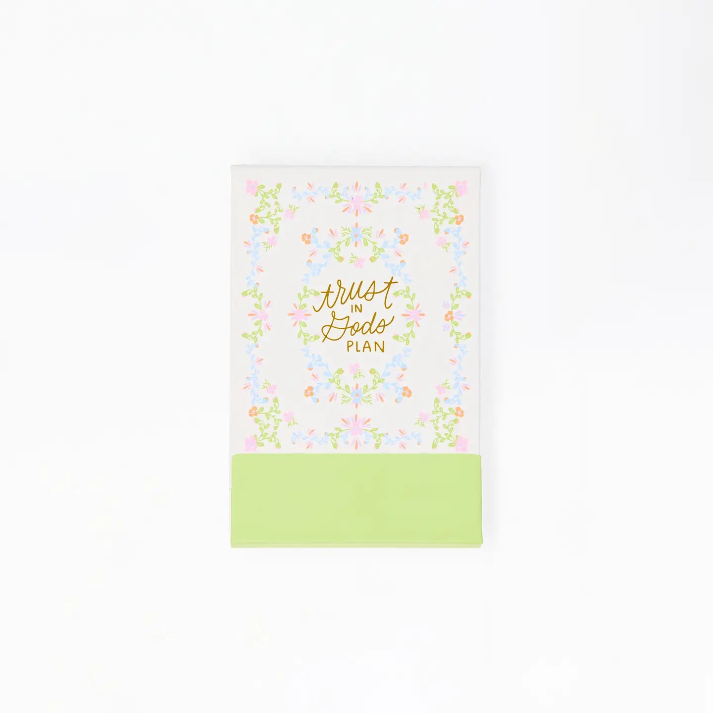 Mary Square Flip Notepad Trust in Gods Plan