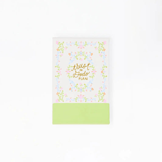 Mary Square Flip Notepad Trust in Gods Plan