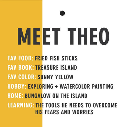 Theo the Penguin, handmade plush toy