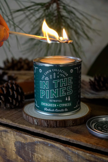 In the Pines | Evergreen + Cypress 8oz Soy Candle