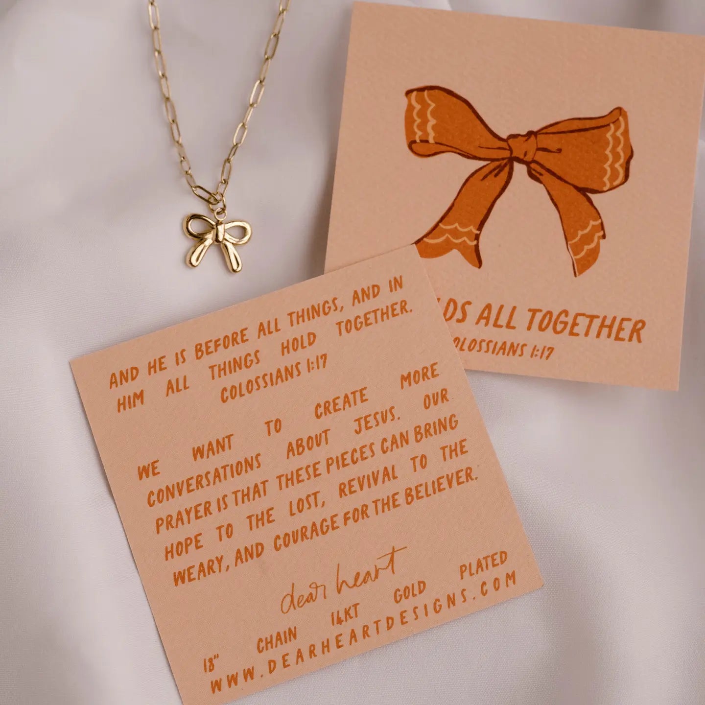 He Holds All Together Charm Necklace