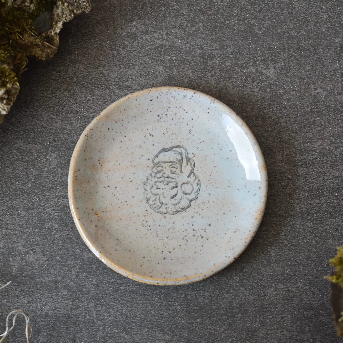 Mini Plate - Vintage Santa