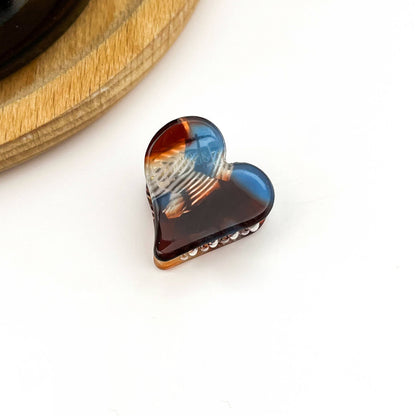 Mini Heart Hair Claw Clip, Valentine's Day Accessory