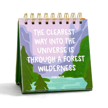 52 Weeks of Outdoorsy Quotes Flip Desk Calendar