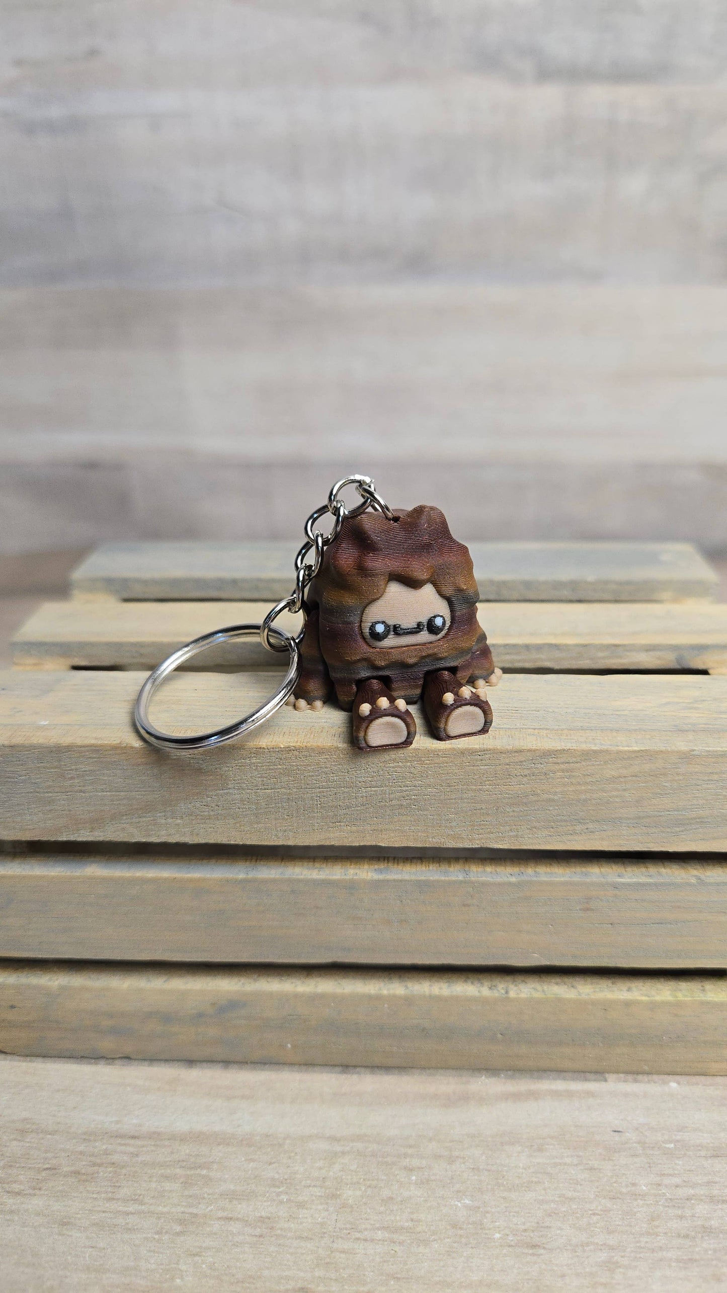 Bigfoot & Yeti Cryptid Fidget Keychain