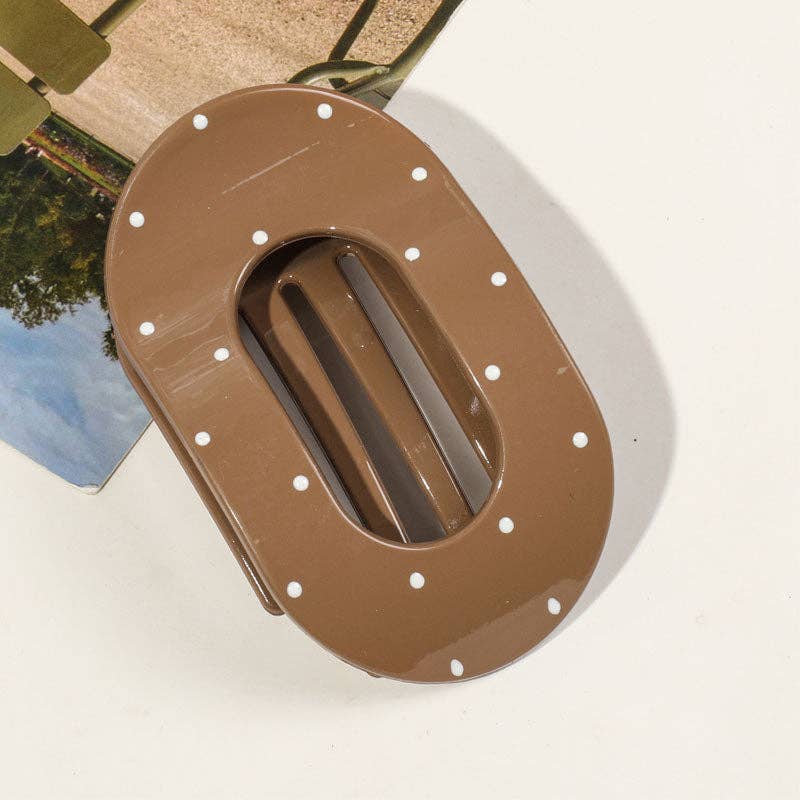 Simple Polka Dots Hair Claw Clip MK2PPM6W6HCP540