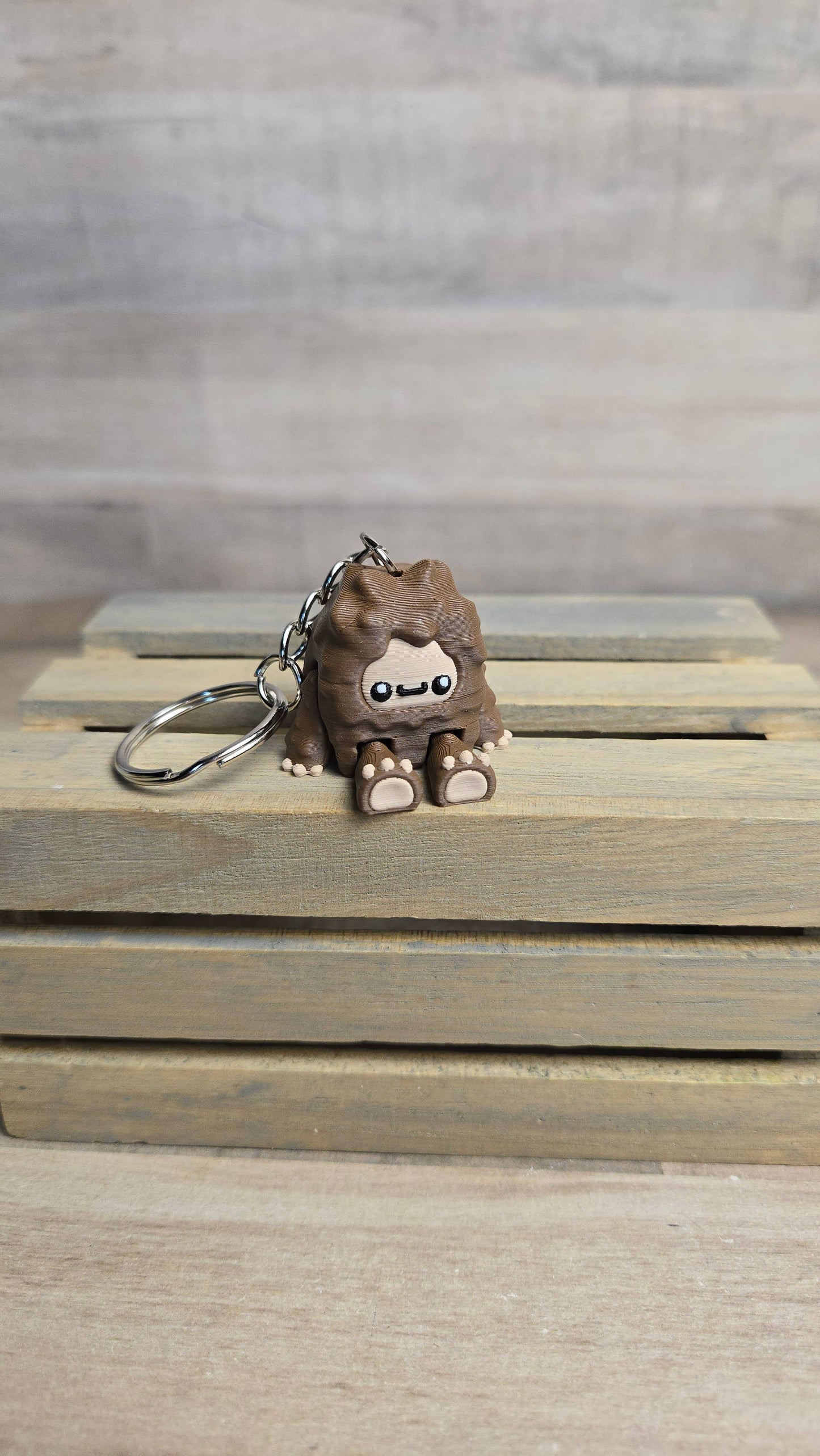 Bigfoot & Yeti Cryptid Fidget Keychain