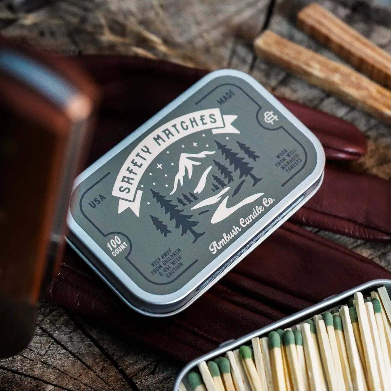Ambush Candle Co. - Safety Matches - Open Range