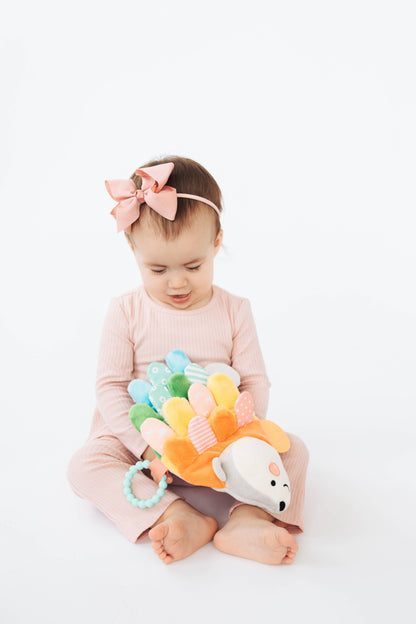 Hedgehog Montessori Snuggly Sensory Toy with Crinkle Tabs