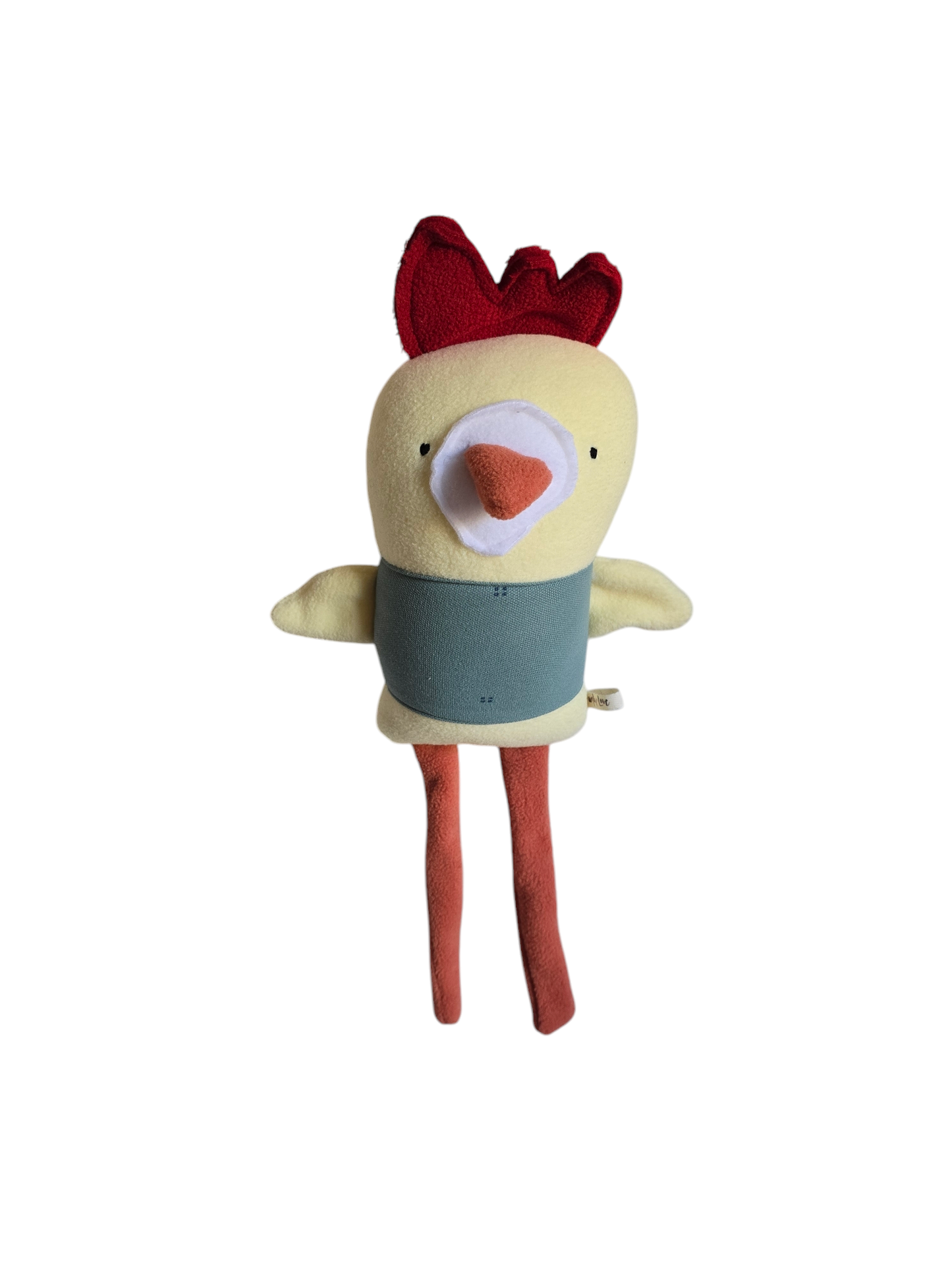 Charles the Chicken, handmade plush toy