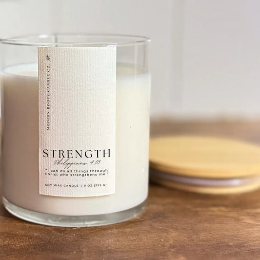 Strength | Palo Santo & Mossy Woods | 9 oz. Soy Candle