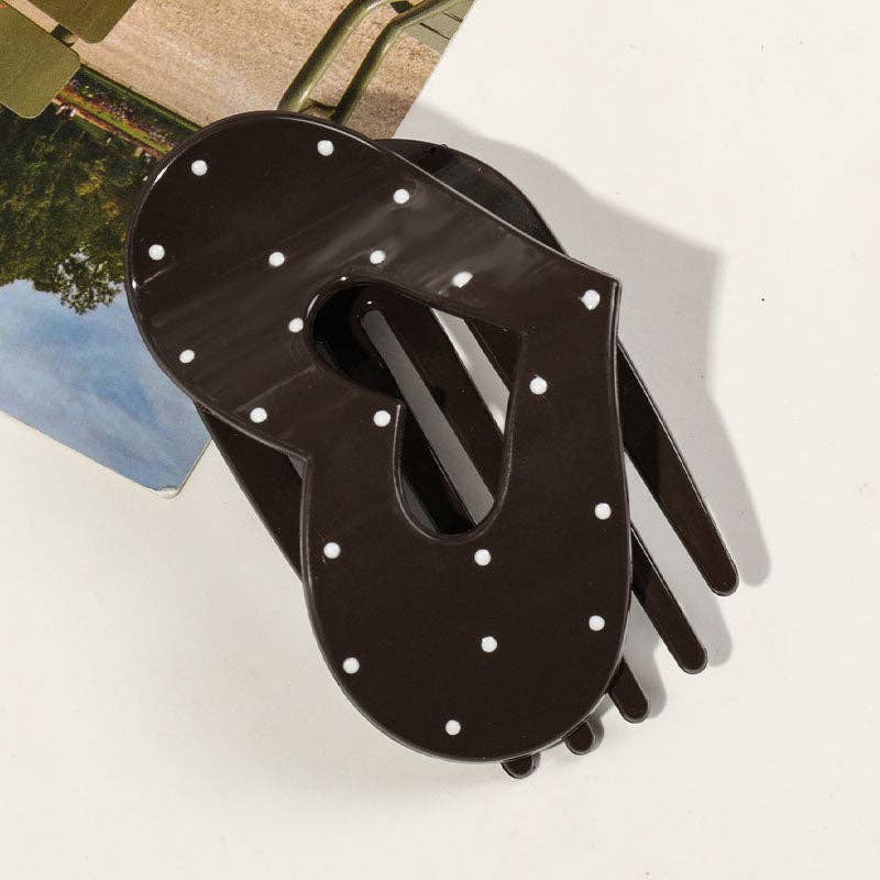 Simple Polka Dots Hair Claw Clip MK2PPM6W6HCP540