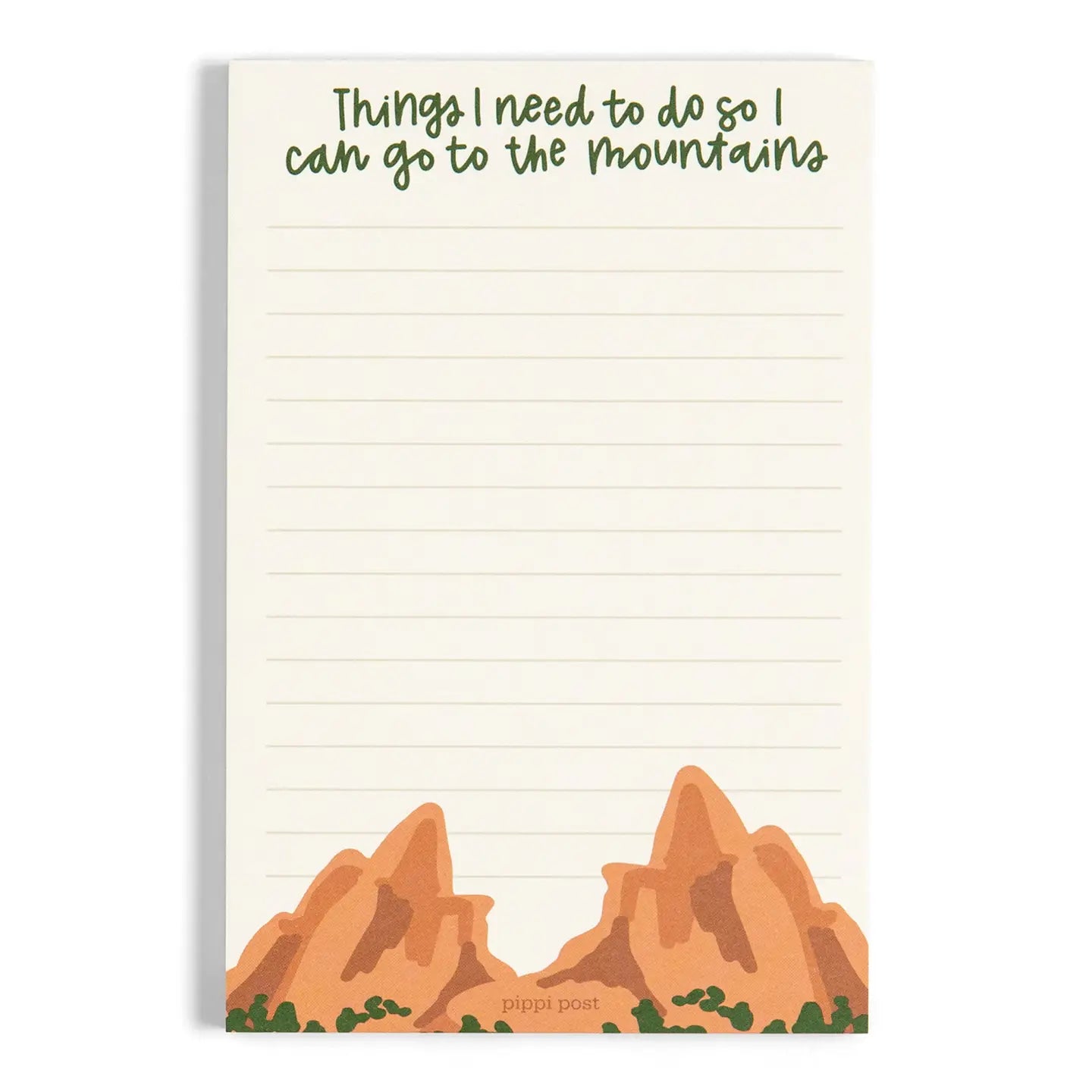 Go To the Mountains 4x6 Notepad
