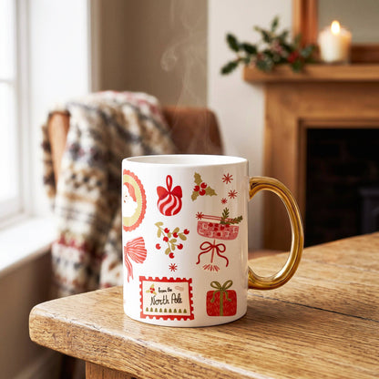 Cozy Cute Ceramic Mug-Mistletoe Magic