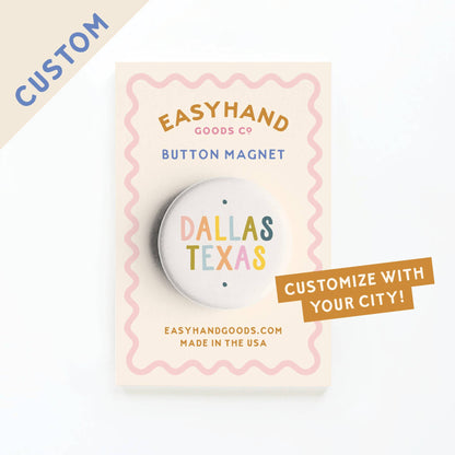 Custom City Multi Color Button