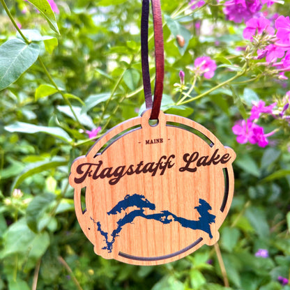 Wooden Lake Ornaments - Personalized