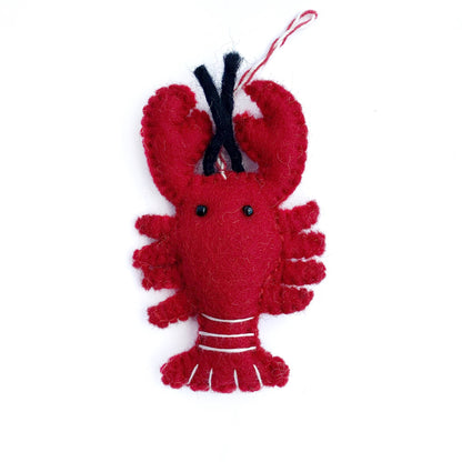 Lobster Felt Wool Christmas Ornament