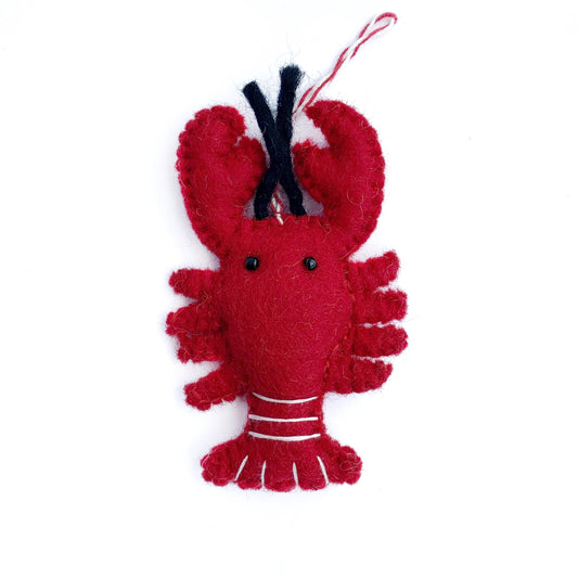 Lobster Felt Wool Christmas Ornament